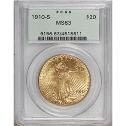 1910-S $20 MS63 PCGS