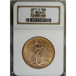 1911-D $20 MS64 NGC