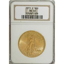 1911-D $20 MS65 NGC