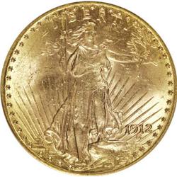 1912 $20 MS62 PCGS