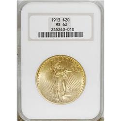 1913 $20 MS62 NGC