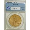 Image 1 : 1914-D $20 MS61 ANACS