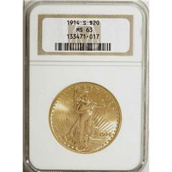 1914-S $20 MS63 NGC