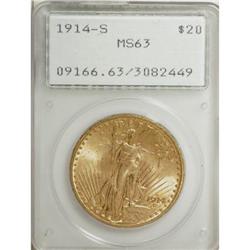 1914-S $20 MS63 PCGS