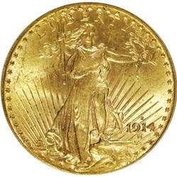 1914-S $20 MS64 PCGS