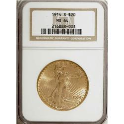 1914-S $20 MS64 NGC