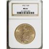 Image 1 : 1922 $20 MS61 NGC