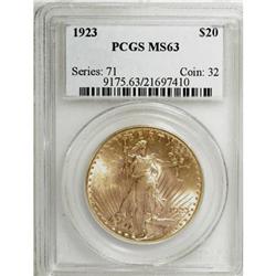 1923 $20 MS63 PCGS