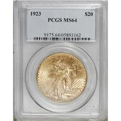 1923 $20 MS64 PCGS
