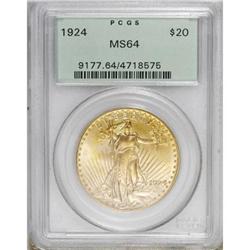 1924 $20 MS64 PCGS