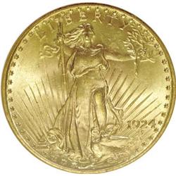 1924 $20 MS64 NGC