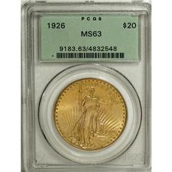 1926 $20 MS63 PCGS