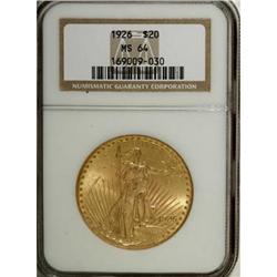 1926 $20 MS64 NGC