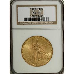 1926 $20 MS64 NGC