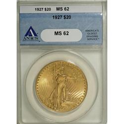 1927 $20 MS62 ANACS