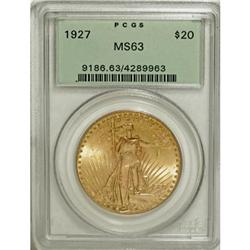 1927 $20 MS63 PCGS