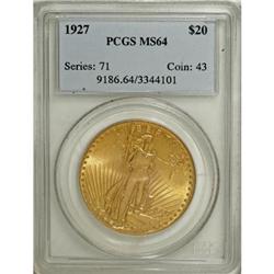 1927 $20 MS64 PCGS
