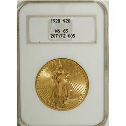 1928 $20 MS63 NGC
