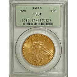 1928 $20 MS64 PCGS