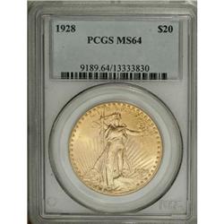 1928 $20 MS64 PCGS