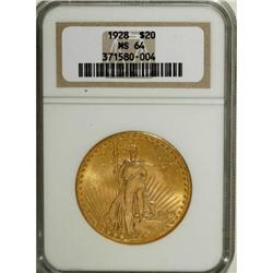 1928 $20 MS64 NGC