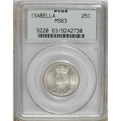 1893 25C Isabella Quarter MS63 PCGS