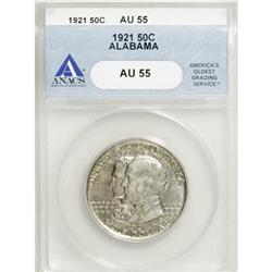 1921 50C Alabama AU55 ANACS