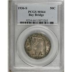 1936-S 50C Bay Bridge MS64 PCGS