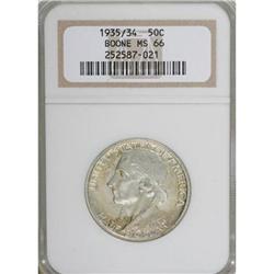 1935/34 50C Boone MS66 NGC