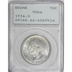 1936-S 50C Boone MS66 PCGS