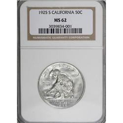1925-S 50C California MS62 NGC