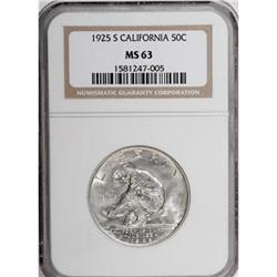 1925-S 50C California MS63 NGC