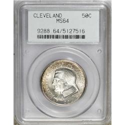 1936 50C Cleveland MS64 PCGS