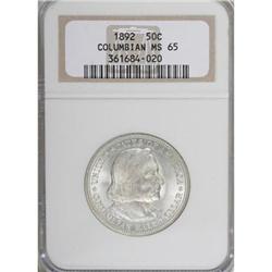 1892 50C Columbian MS65 NGC