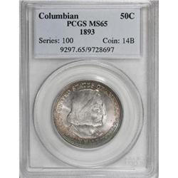 1893 50C Columbian MS65 PCGS