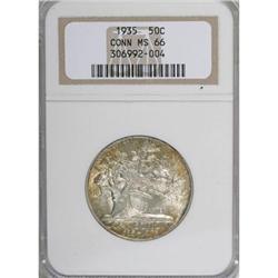 1935 50C Connecticut MS66 NGC
