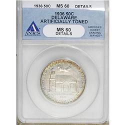 1936 50C Delaware MS60 ANACS