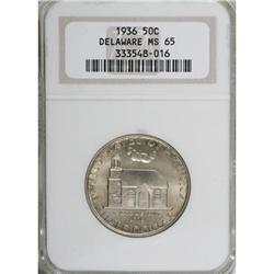1936 50C Delaware MS65 NGC