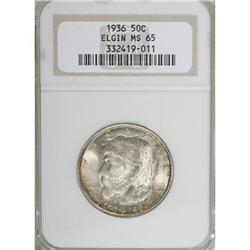 1936 50C Elgin MS65 NGC