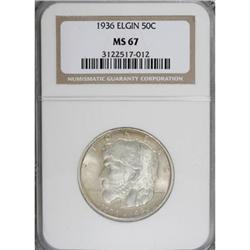 1936 50C Elgin MS67 NGC