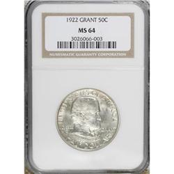 1922 50C Grant no Star MS64 NGC