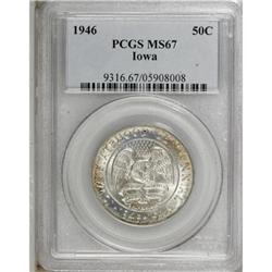 1946 50C Iowa MS67 PCGS