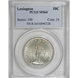 1925 50C Lexington MS64 PCGS