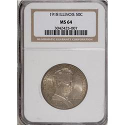 1918 50C Lincoln MS64 NGC