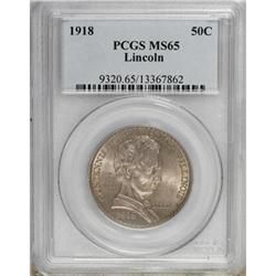 1918 50C Lincoln MS65 PCGS