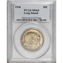 1936 50C Long Island MS65 PCGS