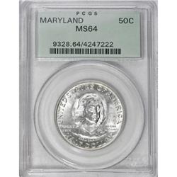 1934 50C Maryland MS64 PCGS
