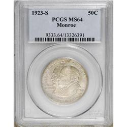 1923-S 50C Monroe MS64 PCGS