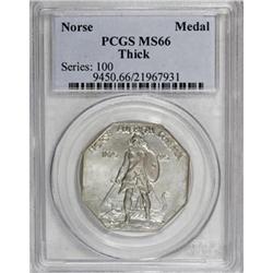 1925 Medal Norse Thick Planchet MS66 PCGS
