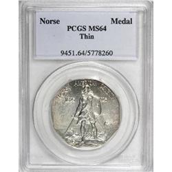 1925 Medal Norse Thin Planchet MS64 PCGS